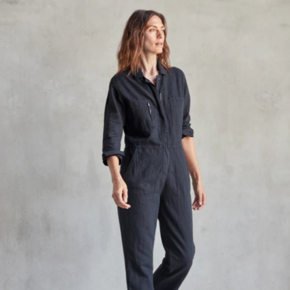 Outerknown Station Jumpsuit | Pitch Black